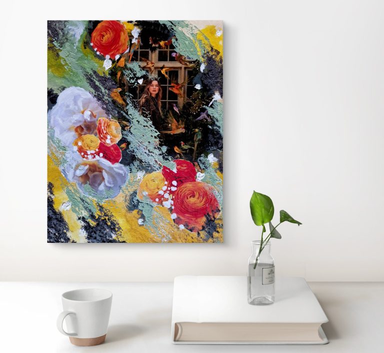 The Unmoved - 23 x 30 cm - Mixed Media, Acrylfarbe und Strukturpaste auf Leinwand - November 2025 - Preis: 250 €